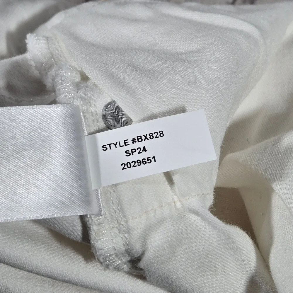 J.Crew Curvy Slim Wide Leg Jeans‎ White Denim High Rise BX828 Size 34 NEW